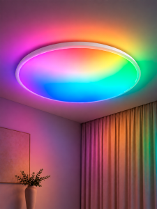 Умный светильник потолочный круглый с пультом RGB Огонёк OG-LDP58А Wi-Fi